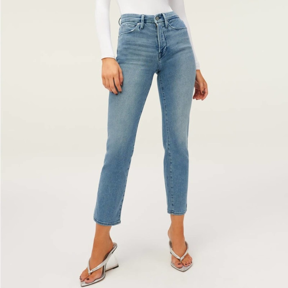 NWT Good American Good Straight Blue Jeans 26